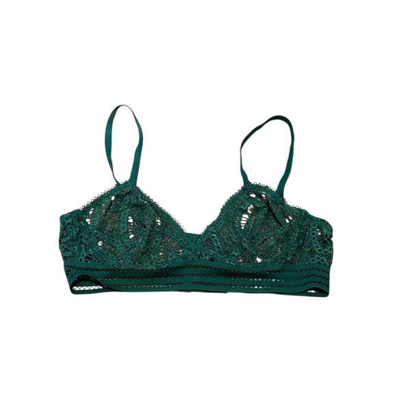 else Women's 36A Green Baroque Triangle Lace Underwire Bra - Picture 2 of 7